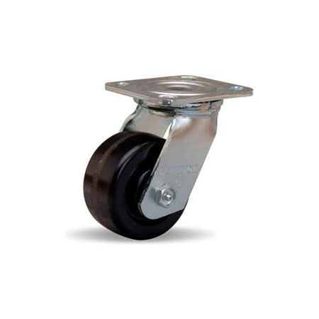 Hamilton Casters Hamilton Standard Cold Forged Swivel 4 x 2 Plastex Roller 800 Lb. Caster S-524-P